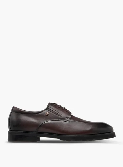 DUCHINI Men Leather Lace-Up Derby Shoes